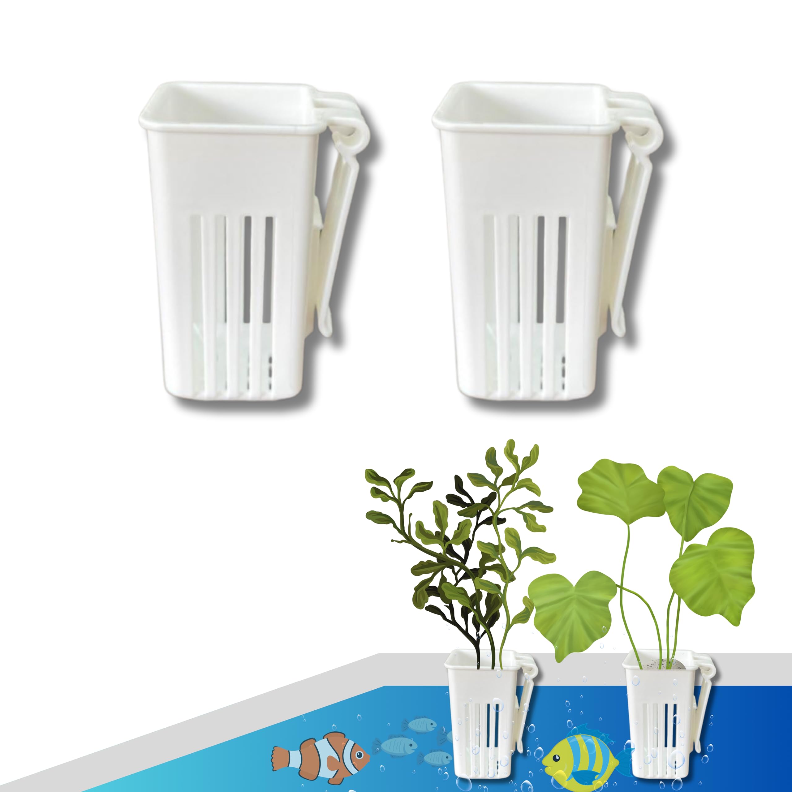 2pcs Aquarium Plant Holder for Hydroponic Plants