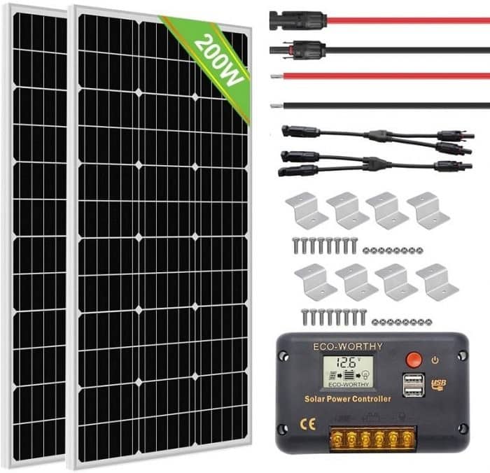 Eco-Worthy 200W Solar Panel Greenhouse Heating Kit
