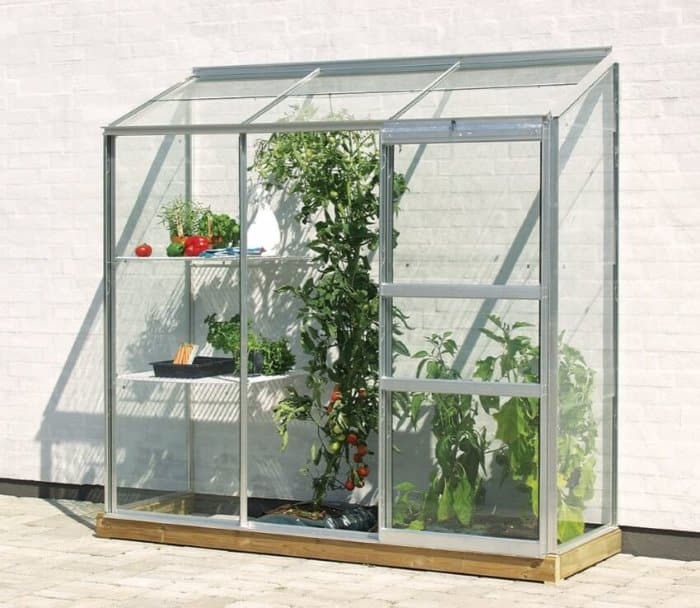 Vitavia 6ft x 2 ft Wide Lean to Greenhouse