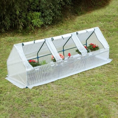 Portable Mini Greenhouse in the Garden