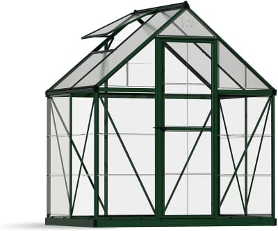 Greenhouse with Black Frame