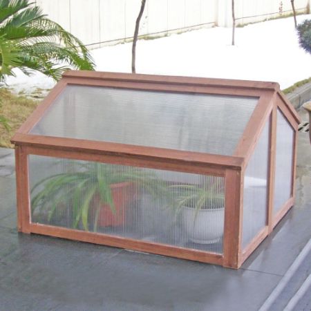 Costway Double Box Garden Cold Frame Wooden GreenHouse