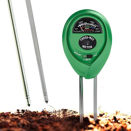 Soil pH Meter, 3-in-1 Soil Test Kit